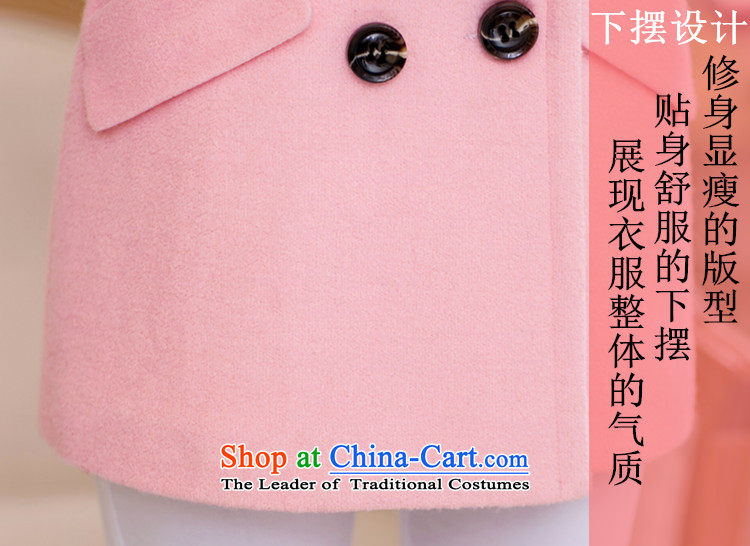 In accordance with the CEN 2015 bathing in the autumn and winter new Korean reverse collar double-a long coats in sweet gross? jacket J265# Sau San blue L picture, prices, brand platters! The elections are supplied in the national character of distribution, so action, buy now enjoy more preferential! As soon as possible.