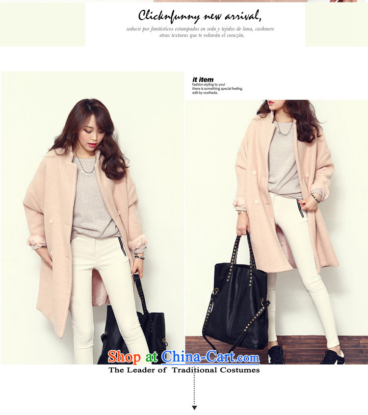Hundreds of bathing in the autumn of 2015, of the coat is new for women in the thick Korean long coats gross?? jacket female autumn 8853 light pink M picture, prices, brand platters! The elections are supplied in the national character of distribution, so action, buy now enjoy more preferential! As soon as possible.