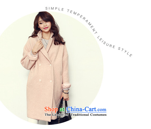 Hundreds of bathing in the autumn of 2015, of the coat is new for women in the thick Korean long coats gross?? jacket female autumn 8853 light pink M picture, prices, brand platters! The elections are supplied in the national character of distribution, so action, buy now enjoy more preferential! As soon as possible.