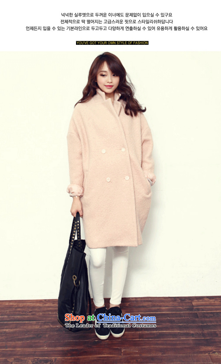 Hundreds of bathing in the autumn of 2015, of the coat is new for women in the thick Korean long coats gross?? jacket female autumn 8853 light pink M picture, prices, brand platters! The elections are supplied in the national character of distribution, so action, buy now enjoy more preferential! As soon as possible.