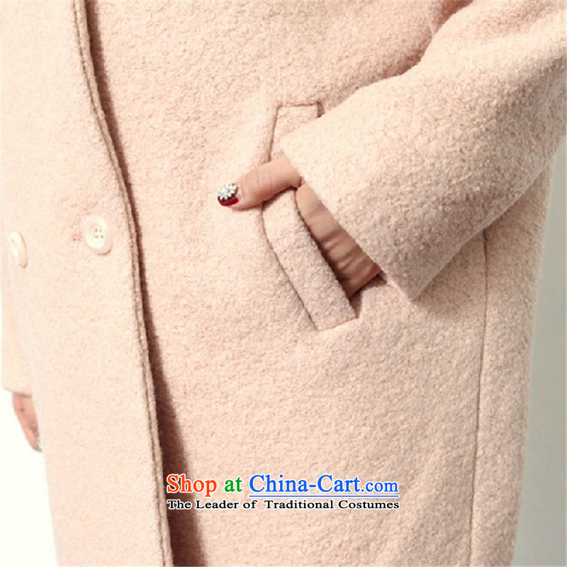 Hundreds of bathing in the autumn of 2015, of the coat is new for women in the thick Korean long coats gross?? jacket female autumn 8853 light pink M (BAIMU bathing in the hundreds) , , , shopping on the Internet