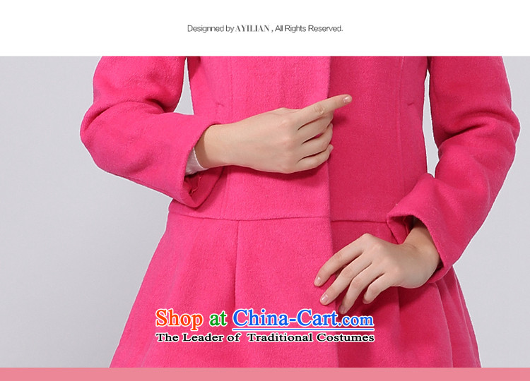 A yi wu 2015 autumn and winter new pure color wild stylish collar elegance. long wool coat jacket female CA44197242? black S picture, prices, brand platters! The elections are supplied in the national character of distribution, so action, buy now enjoy more preferential! As soon as possible.