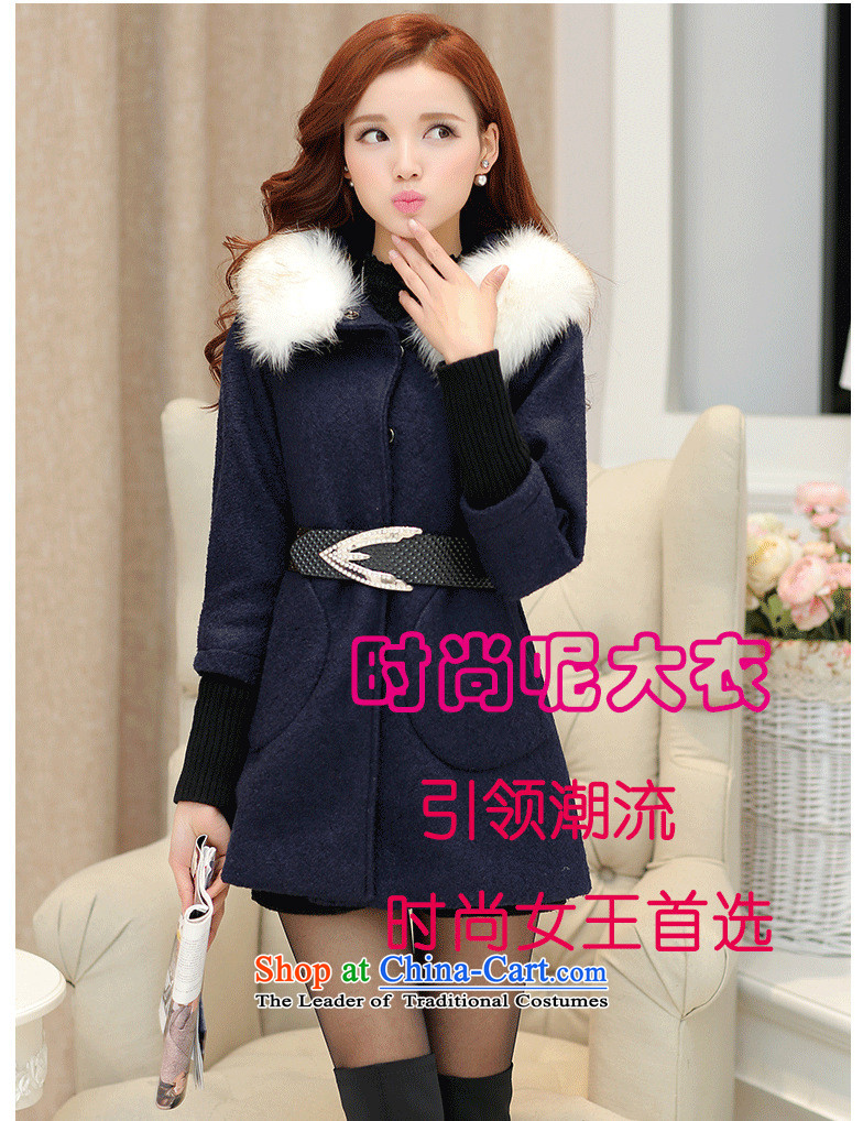 The Korean version of the 2015 Winter ESVT new coats Winter Female gross is stylish and simple graphics thin cuffs knitted Sau San stitching jacket with waistband high female wool collar RED M picture, prices, brand platters! The elections are supplied in the national character of distribution, so action, buy now enjoy more preferential! As soon as possible.