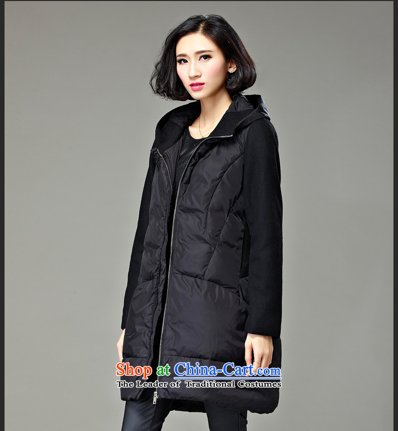 Gigi Lai King Cayman Code Coe cotton jacket for winter 2015 new products in the medium to long term, 200 catties a robe jacket thick person field sister mm thick cotton thin woman Graphics Black (pre-sale 5 day shipping) 4XL Photo, prices, brand platters! The elections are supplied in the national character of distribution, so action, buy now enjoy more preferential! As soon as possible.