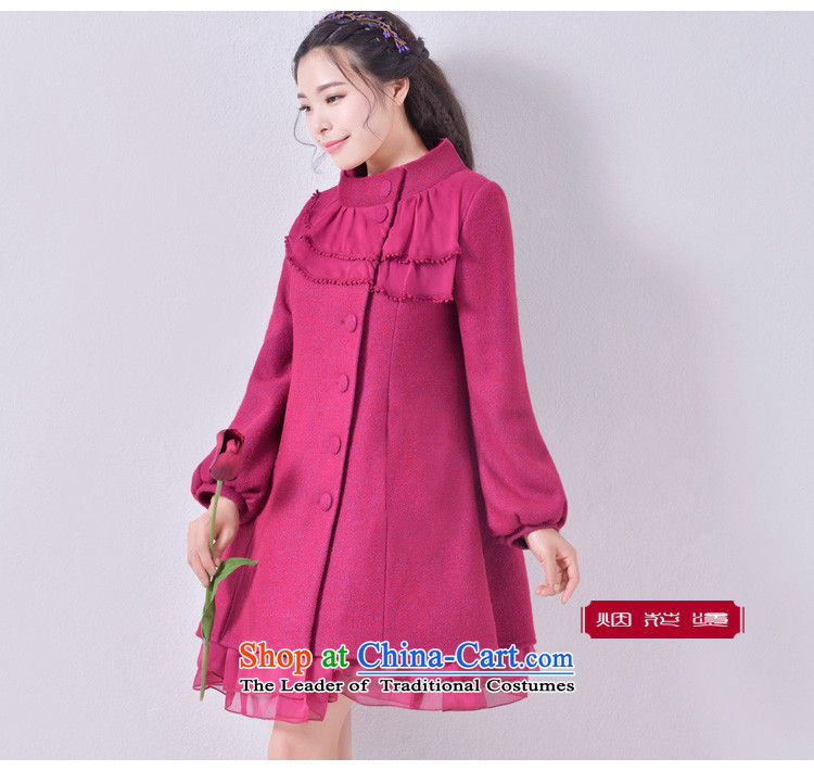 Fireworks Hot Winter 2015 new women's wild temperament loose coat if the gross? The Red M picture, prices, brand platters! The elections are supplied in the national character of distribution, so action, buy now enjoy more preferential! As soon as possible.