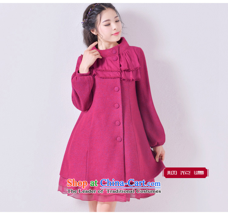 Fireworks Hot Winter 2015 new women's wild temperament loose coat if the gross? The Red M picture, prices, brand platters! The elections are supplied in the national character of distribution, so action, buy now enjoy more preferential! As soon as possible.