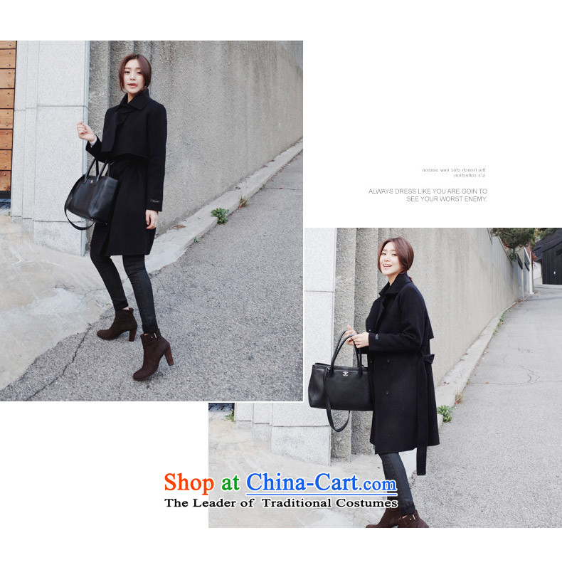 (d Sharma, Korea 2015 autumn and winter new Korean citizenry Sau San video thin foutune tether strap over the medium to longer term gross jacket coat black women? M picture, prices, brand platters! The elections are supplied in the national character of distribution, so action, buy now enjoy more preferential! As soon as possible.