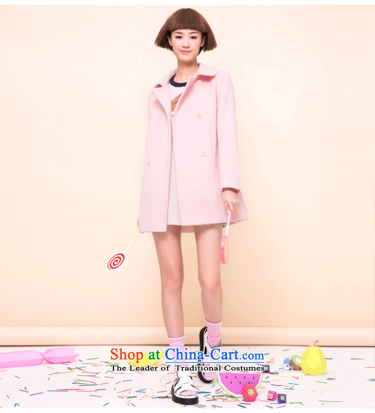 Poetry where Lai for winter 2015 new Korean jacket sweet so gross? female 6591027145 coats pink S picture, prices, brand platters! The elections are supplied in the national character of distribution, so action, buy now enjoy more preferential! As soon as possible.