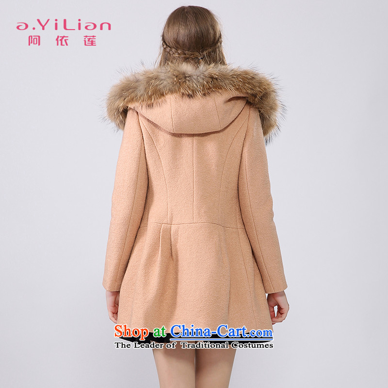 Aida 2015 Winter New Lin classic cap spell Nuclear Sub gross double-thick wool coat jacket female CA44297346? light and color of the XL, Lin (A.YILIAN) , , , shopping on the Internet