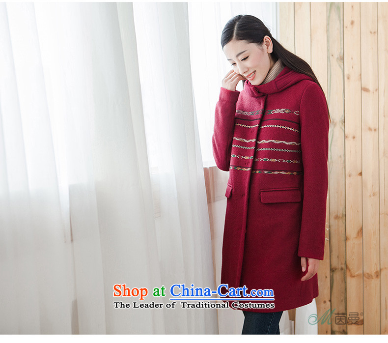 Athena Chu Cayman 2015 winter clothing new national embroidered cap long coats)??- 8543210368 (cloak dark red S picture, prices, brand platters! The elections are supplied in the national character of distribution, so action, buy now enjoy more preferential! As soon as possible.