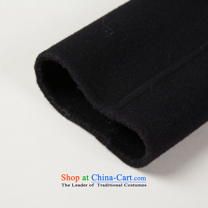 Hengyuan Cheung double-side coats, wool, the full length of the Korean version of the middle-aged wool coat W1527 stylish black L=170, Hengyuan Cheung shopping on the Internet has been pressed.