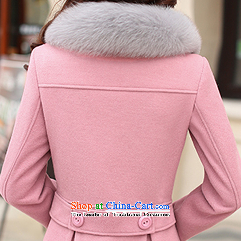 The 2015 autumn load new Doi) won in Sau San long version of female   ML088 jacket coat? pink M system (FELLDIIR DOI) , , , shopping on the Internet