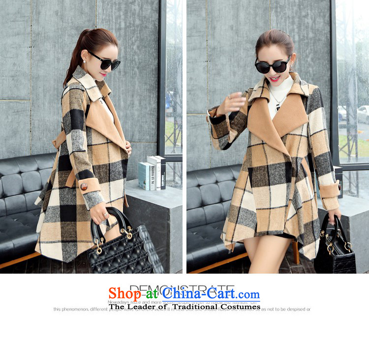 Xin Qian 2015 autumn and winter female new Korean large Sau San? In coats Long Hoodie a wool coat jacket coat? female gross x0462 suit L picture, prices, brand platters! The elections are supplied in the national character of distribution, so action, buy now enjoy more preferential! As soon as possible.