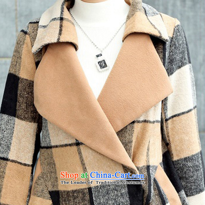 Xin Qian 2015 autumn and winter female new Korean large Sau San? In coats Long Hoodie a wool coat jacket coat? female gross x0462 suit , L, Xin Qian , , , shopping on the Internet