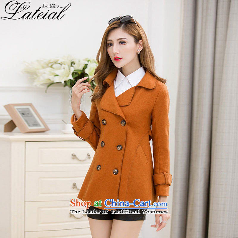Pull economy- 2015 autumn and winter new women's winter coats girl Won)? Edition in elegant temperament Thick Long Large cloak jacket  , blue pull economy 681-A (lateial) , , , shopping on the Internet