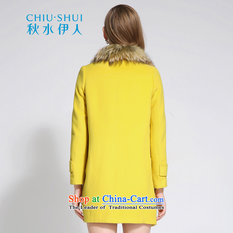 Chaplain who winter clothing new women's elegant solid color can be shirked their daughter gross for straight hair long-sleeved yellow 175/96A/XXL, coat?/ The Mai-Mai shopping on the Internet has been pressed.