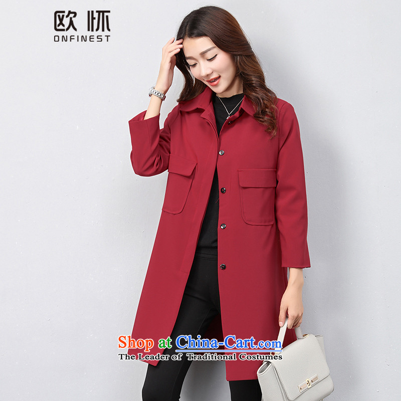 The OSCE had the autumn and winter coats Korea gross? version with a straight jacket B05068 RED M, Sau San Xiang (OUHUAI OSCE) , , , shopping on the Internet