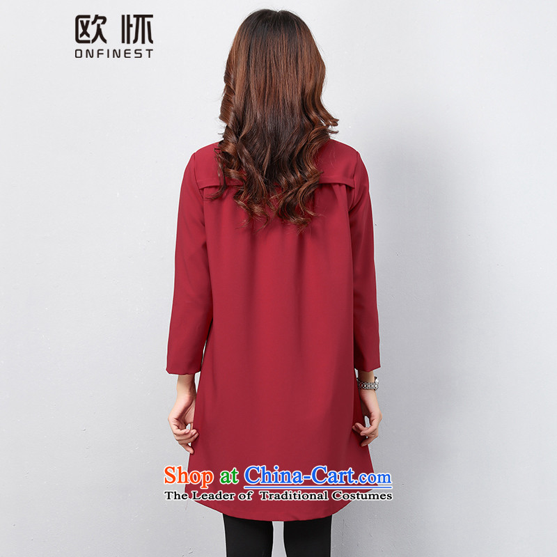 The OSCE had the autumn and winter coats Korea gross? version with a straight jacket B05068 RED M, Sau San Xiang (OUHUAI OSCE) , , , shopping on the Internet