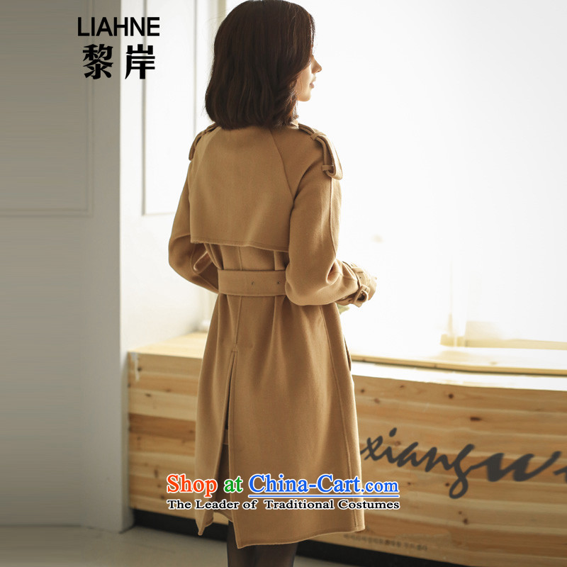 Lai offshore manual two-sided? autumn and winter coats women 2015 new Korean brands in Long Hoodie gross? Women 5337 jacket and color S, Lai Shore Shopping on the Internet has been pressed.