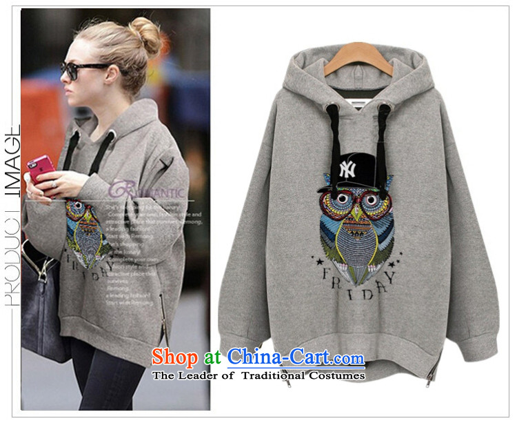 2015 Fall/Winter Collections new Korean to increase women's code thick MM200 catty thick, Hin thin, lint-free in the thick long thick sister sweater jacket and light gray XXXXXL picture, prices, brand platters! The elections are supplied in the national character of distribution, so action, buy now enjoy more preferential! As soon as possible.