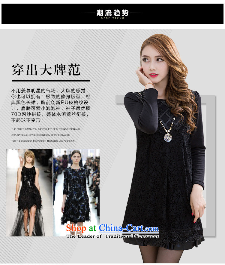 To Luke HIV in thick long wool lace autumn large long-sleeved blouses chiffon shirt warm clothes dresses5277 Black XXL picture, prices, brand platters! The elections are supplied in the national character of distribution, so action, buy now enjoy more preferential! As soon as possible.