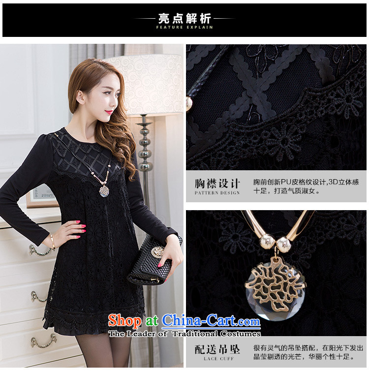 To Luke HIV in thick long wool lace autumn large long-sleeved blouses chiffon shirt warm clothes dresses5277 Black XXL picture, prices, brand platters! The elections are supplied in the national character of distribution, so action, buy now enjoy more preferential! As soon as possible.