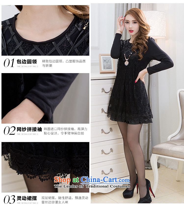 To Luke HIV in thick long wool lace autumn large long-sleeved blouses chiffon shirt warm clothes dresses5277 Black XXL picture, prices, brand platters! The elections are supplied in the national character of distribution, so action, buy now enjoy more preferential! As soon as possible.