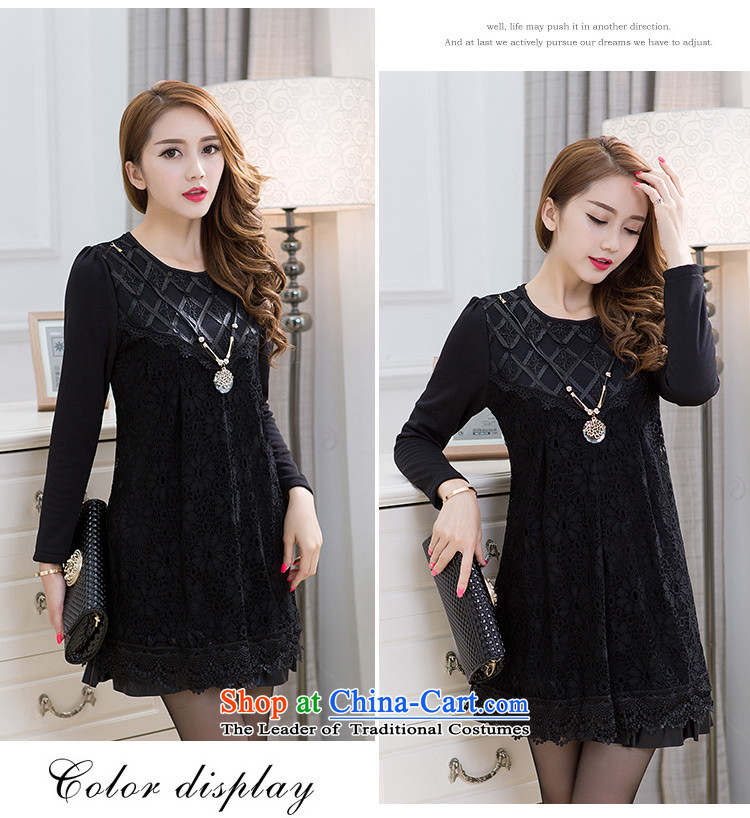 To Luke HIV in thick long wool lace autumn large long-sleeved blouses chiffon shirt warm clothes dresses5277 Black XXL picture, prices, brand platters! The elections are supplied in the national character of distribution, so action, buy now enjoy more preferential! As soon as possible.