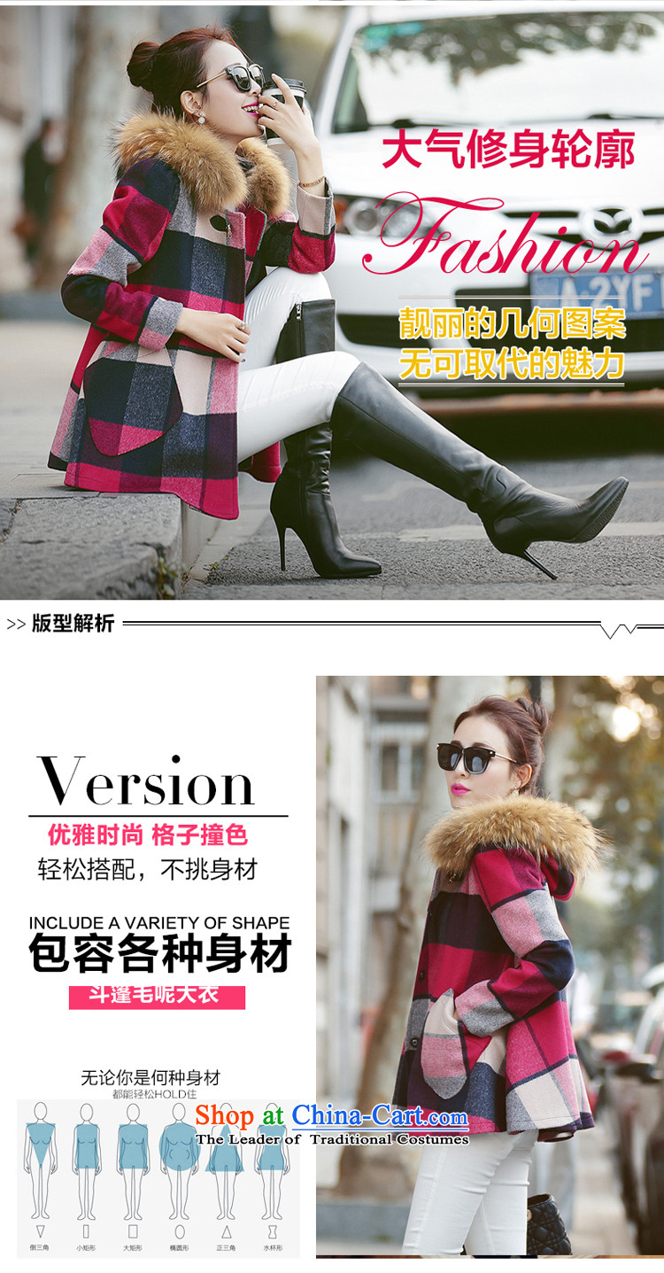 The law was the 2015 Winter Qi new stylish Korean short, GRID-Nagymaros collar Sau San video thin hair? a jacket coat female autumn and winter picture color M brand, prices, picture platters! The elections are supplied in the national character of distribution, so action, buy now enjoy more preferential! As soon as possible.