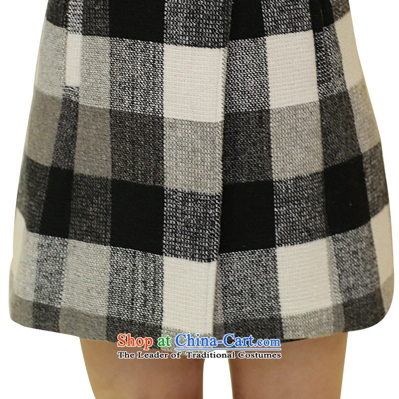 For M- Large 2015 Fall/Winter Collections for women to increase new grid gross jacket checkered 3XL,? for M-shopping on the Internet has been pressed.