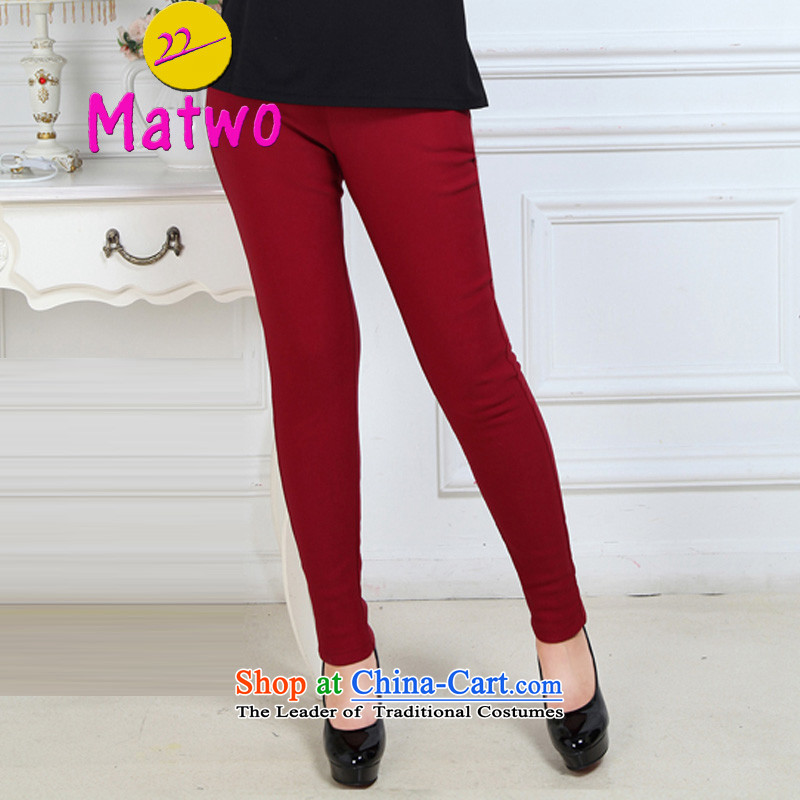  The burden of thick MM200 matwo high elastic waist larger female plus winter, wearing thick wool quilts, forming the women trousers M1365 black large code Xxxxxl,matwo,,, shopping on the Internet