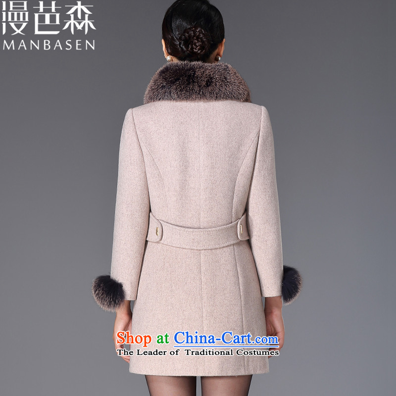 Diffuse and sum 2015 Fall/Winter Collections new woolen coat girl in long hair for gross so fox coats female Korean version of a jacket temperament Sau San larger female m and color , L, and diffuse sum shopping on the Internet has been pressed.