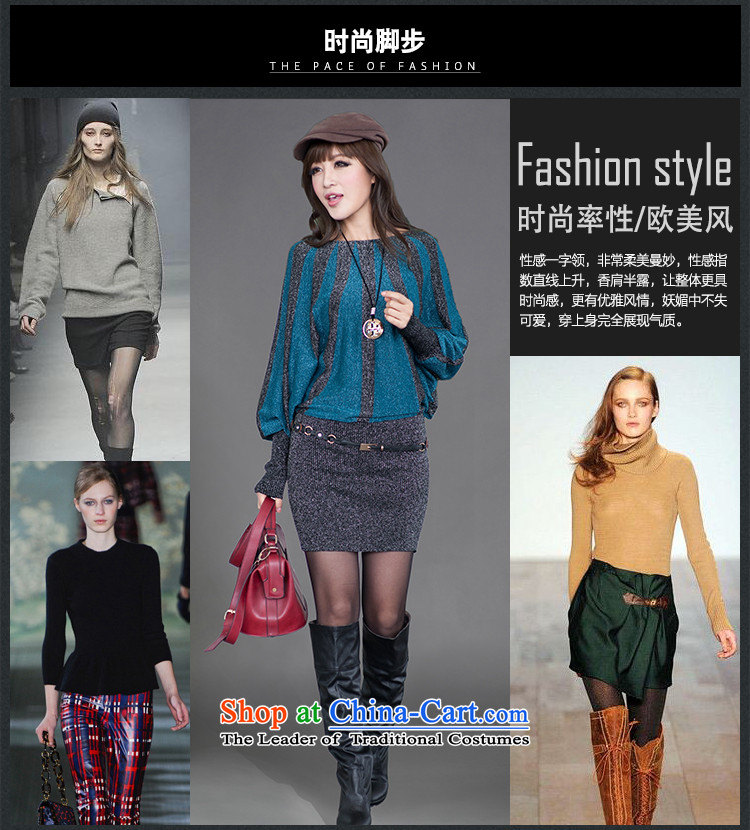 The officials of the fuseau larger female bat sleeves for autumn and winter package and expertise knitting mm to xl Winter Sweater blue skirt are  70-170 code catty picture, prices, brand platters! The elections are supplied in the national character of distribution, so action, buy now enjoy more preferential! As soon as possible.