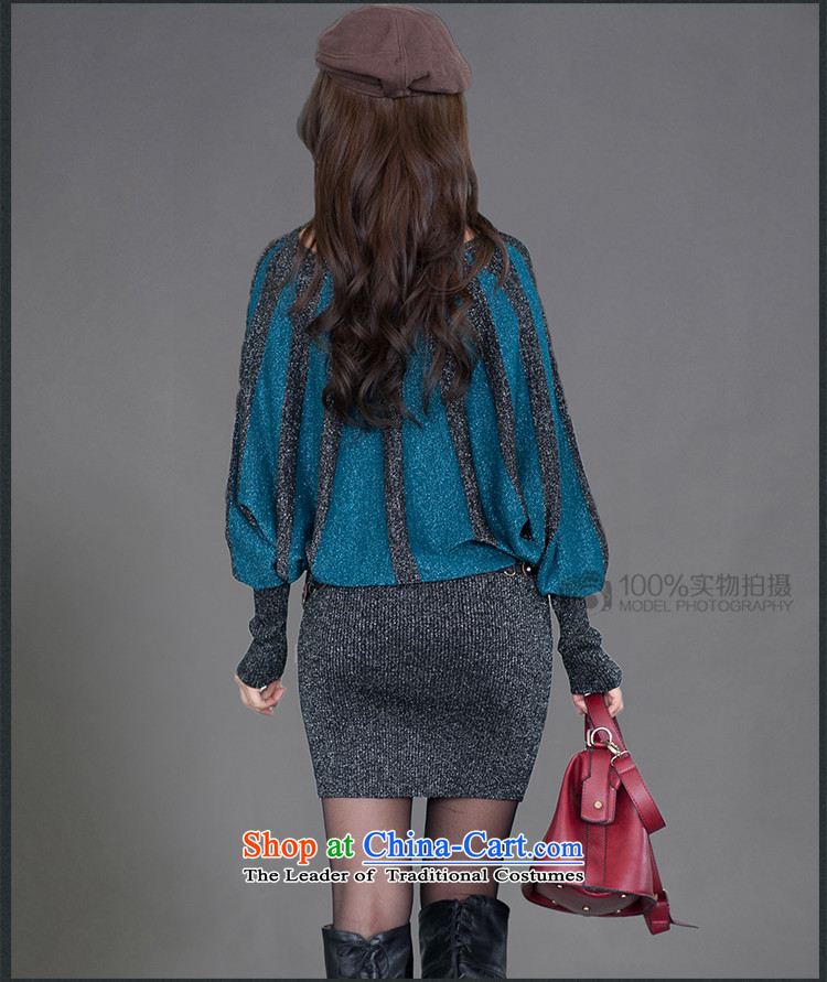 The officials of the fuseau larger female bat sleeves for autumn and winter package and expertise knitting mm to xl Winter Sweater blue skirt are  70-170 code catty picture, prices, brand platters! The elections are supplied in the national character of distribution, so action, buy now enjoy more preferential! As soon as possible.