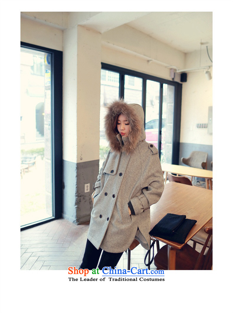 Javier cano2015 autumn and winter in New Long Nuclear Sub for gross a wool coat Korean loose video thin hair? female thick gray jacket coat L picture, prices, brand platters! The elections are supplied in the national character of distribution, so action, buy now enjoy more preferential! As soon as possible.