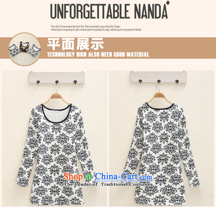 For M- Large 2015 Women's autumn and winter new to increase the stamp forming the thick wool dresses Y1063 porcelain stamp 3XL picture, prices, brand platters! The elections are supplied in the national character of distribution, so action, buy now enjoy more preferential! As soon as possible.