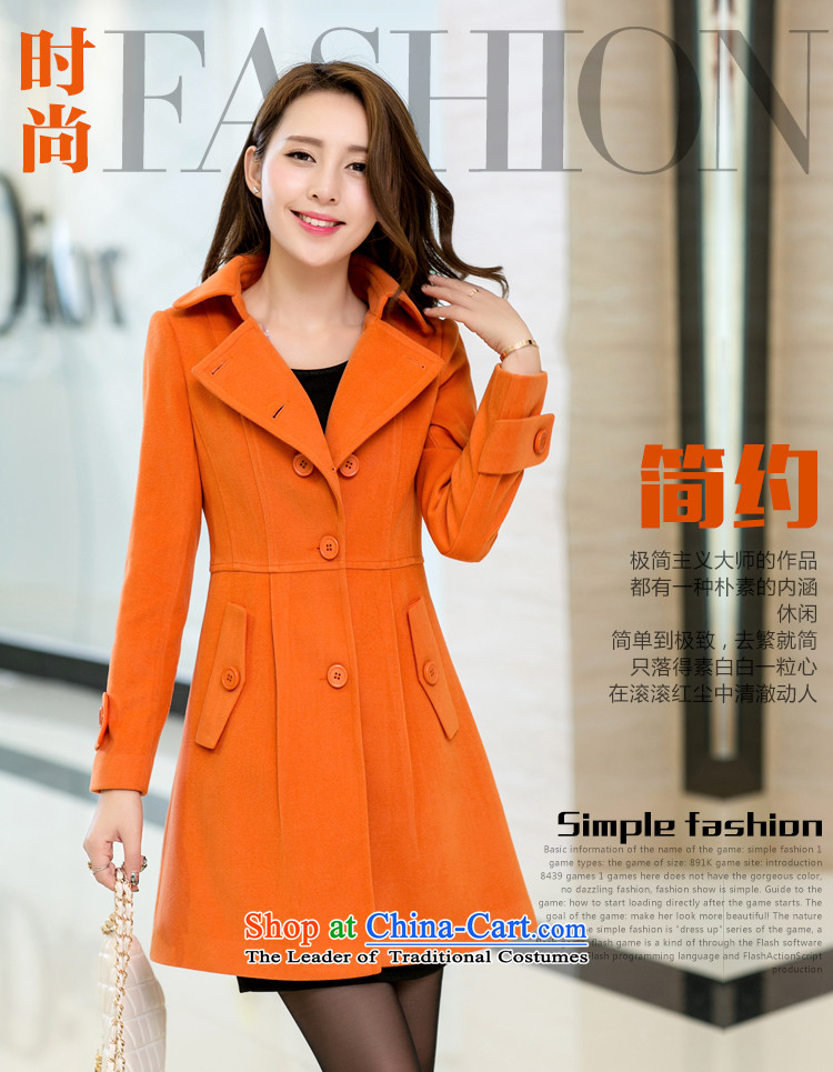 In accordance with the CEN 2015 bathing in the autumn and winter new women in Korean Sau San long stylish cloak? jacket 270# gross orange L picture, prices, brand platters! The elections are supplied in the national character of distribution, so action, buy now enjoy more preferential! As soon as possible.