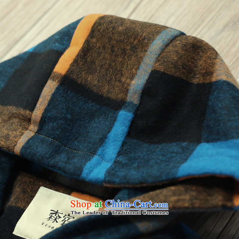 Sum of the United States sugar places the new 2015 British winter clothing retro plane collision color plaid gross? and orange color coats 2542756 , L, sum accommodation.... shopping on the Internet
