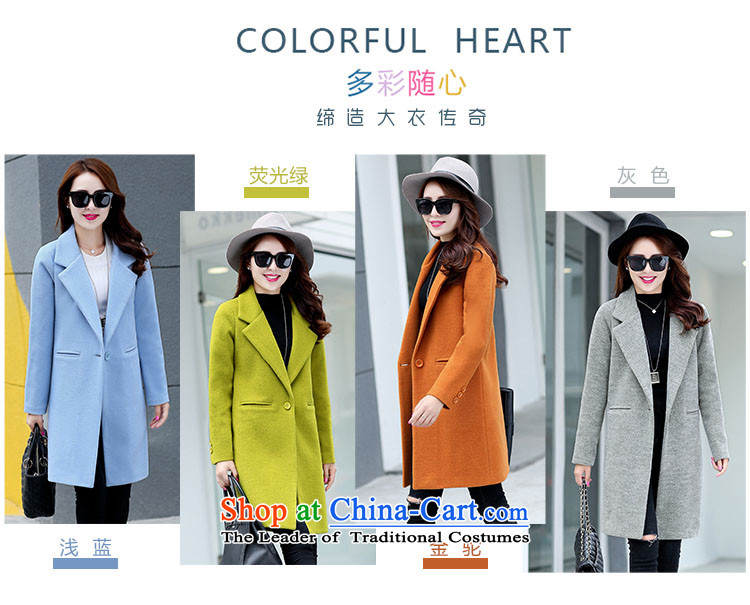 The HIV autumn and winter 2015 Chien new gross girls jacket? Long Korean Chic simplicity and color coat? Kim XL Photo, prices, brand platters! The elections are supplied in the national character of distribution, so action, buy now enjoy more preferential! As soon as possible.