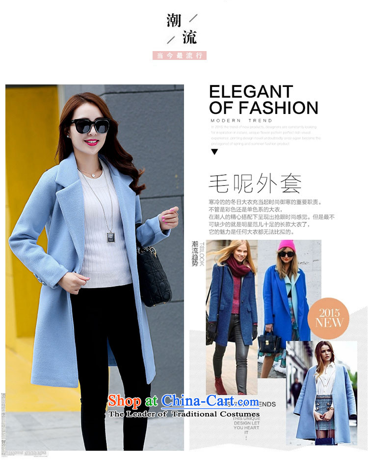 The HIV autumn and winter 2015 Chien new gross girls jacket? Long Korean Chic simplicity and color coat? Kim XL Photo, prices, brand platters! The elections are supplied in the national character of distribution, so action, buy now enjoy more preferential! As soon as possible.
