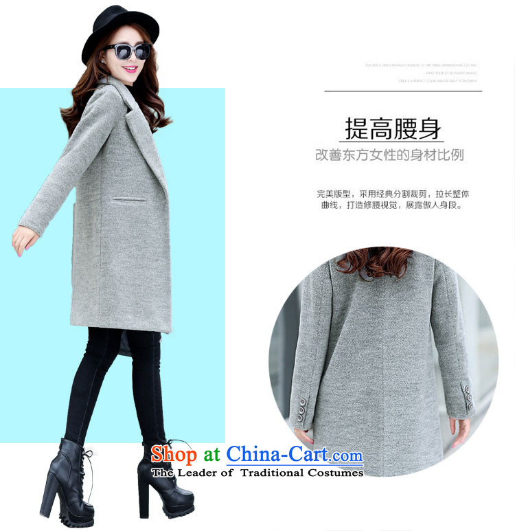 The HIV autumn and winter 2015 Chien new gross girls jacket? Long Korean Chic simplicity and color coat? Kim XL Photo, prices, brand platters! The elections are supplied in the national character of distribution, so action, buy now enjoy more preferential! As soon as possible.