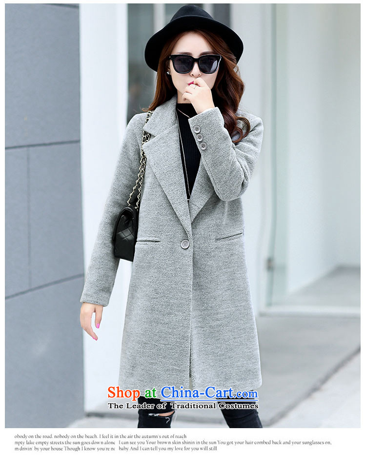 The HIV autumn and winter 2015 Chien new gross girls jacket? Long Korean Chic simplicity and color coat? Kim XL Photo, prices, brand platters! The elections are supplied in the national character of distribution, so action, buy now enjoy more preferential! As soon as possible.