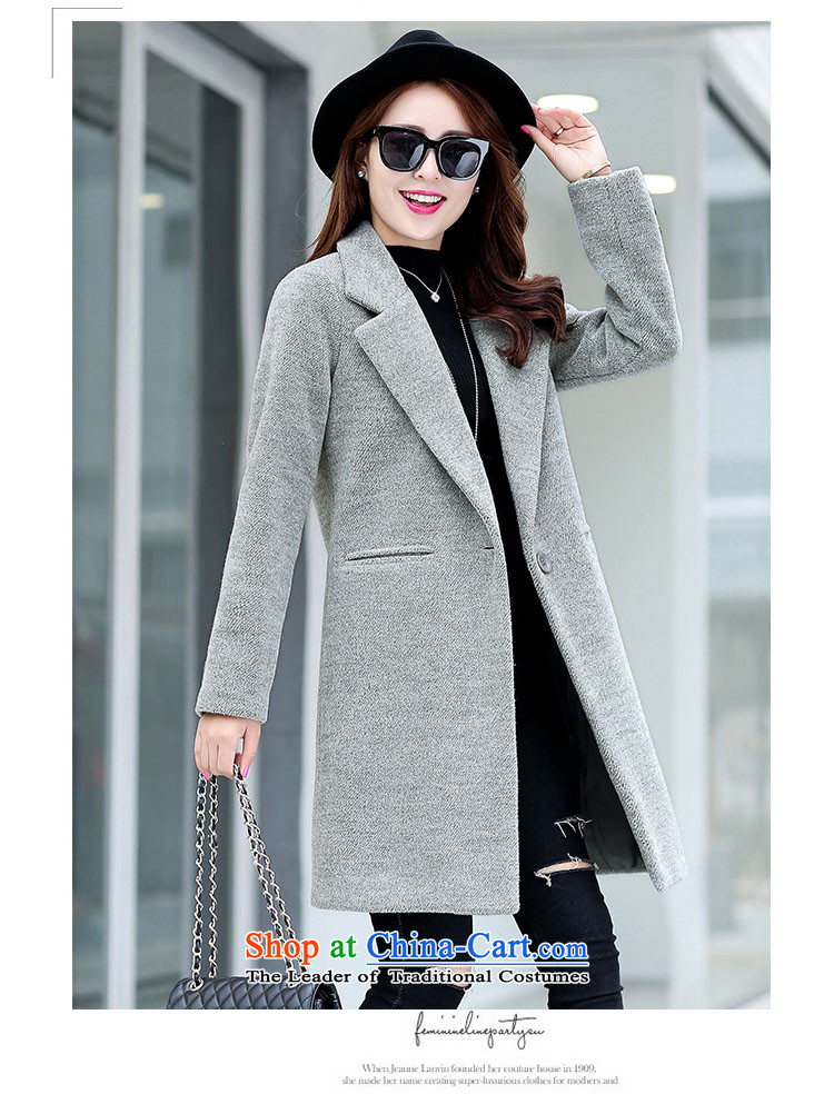 The HIV autumn and winter 2015 Chien new gross girls jacket? Long Korean Chic simplicity and color coat? Kim XL Photo, prices, brand platters! The elections are supplied in the national character of distribution, so action, buy now enjoy more preferential! As soon as possible.