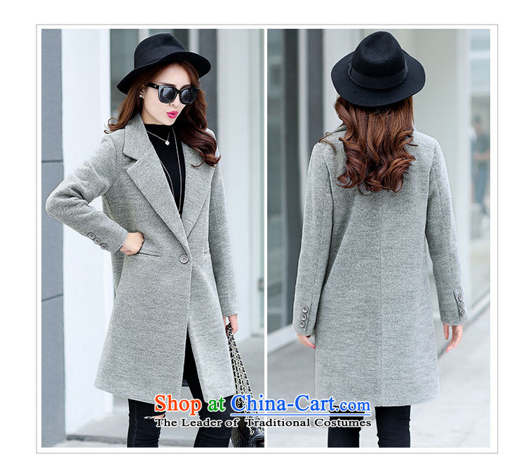 The HIV autumn and winter 2015 Chien new gross girls jacket? Long Korean Chic simplicity and color coat? Kim XL Photo, prices, brand platters! The elections are supplied in the national character of distribution, so action, buy now enjoy more preferential! As soon as possible.