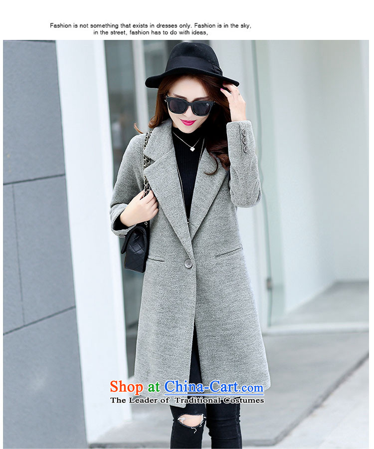 The HIV autumn and winter 2015 Chien new gross girls jacket? Long Korean Chic simplicity and color coat? Kim XL Photo, prices, brand platters! The elections are supplied in the national character of distribution, so action, buy now enjoy more preferential! As soon as possible.