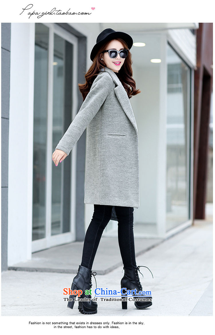 The HIV autumn and winter 2015 Chien new gross girls jacket? Long Korean Chic simplicity and color coat? Kim XL Photo, prices, brand platters! The elections are supplied in the national character of distribution, so action, buy now enjoy more preferential! As soon as possible.