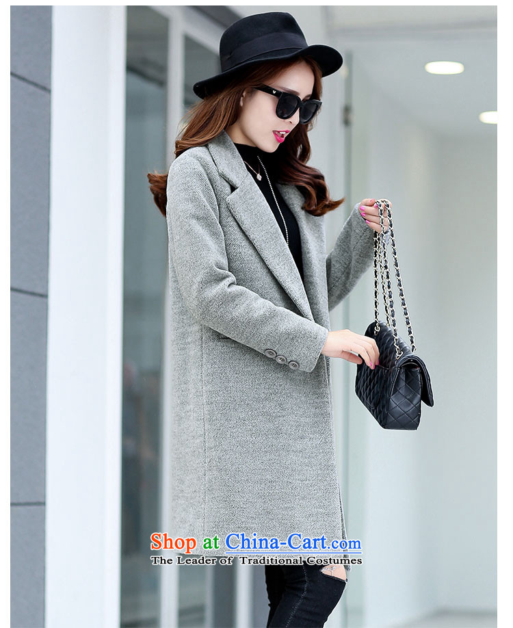 The HIV autumn and winter 2015 Chien new gross girls jacket? Long Korean Chic simplicity and color coat? Kim XL Photo, prices, brand platters! The elections are supplied in the national character of distribution, so action, buy now enjoy more preferential! As soon as possible.