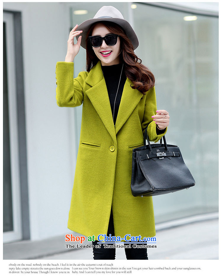 The HIV autumn and winter 2015 Chien new gross girls jacket? Long Korean Chic simplicity and color coat? Kim XL Photo, prices, brand platters! The elections are supplied in the national character of distribution, so action, buy now enjoy more preferential! As soon as possible.