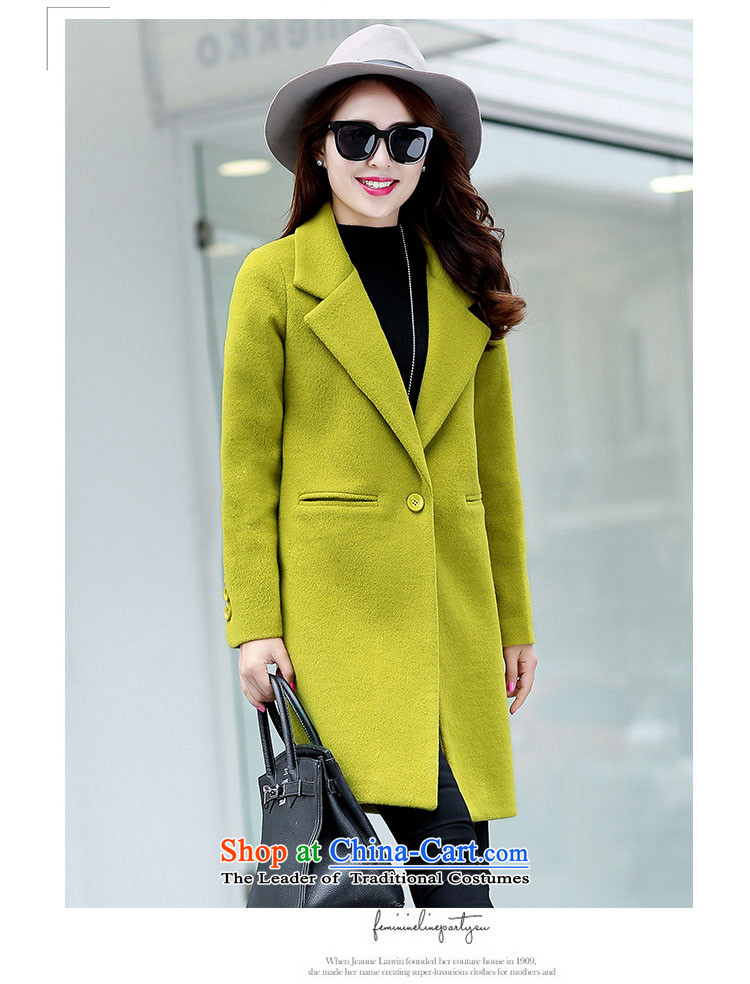 The HIV autumn and winter 2015 Chien new gross girls jacket? Long Korean Chic simplicity and color coat? Kim XL Photo, prices, brand platters! The elections are supplied in the national character of distribution, so action, buy now enjoy more preferential! As soon as possible.