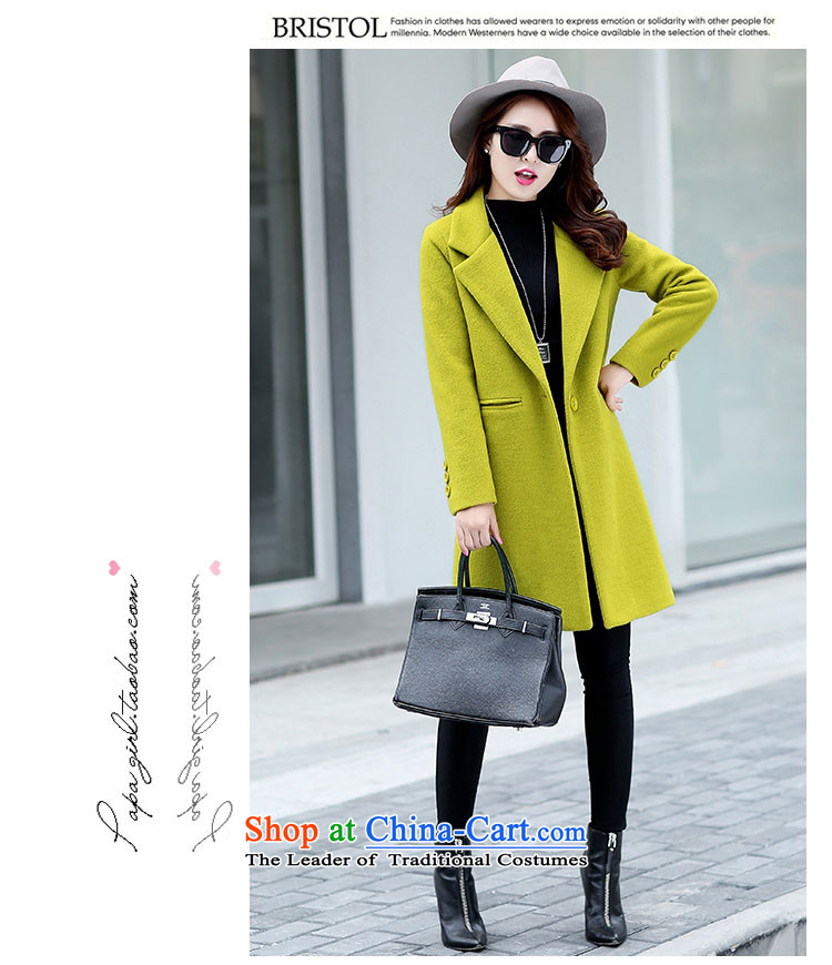 The HIV autumn and winter 2015 Chien new gross girls jacket? Long Korean Chic simplicity and color coat? Kim XL Photo, prices, brand platters! The elections are supplied in the national character of distribution, so action, buy now enjoy more preferential! As soon as possible.